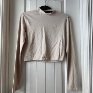Zara Cream Long Sleeve Women's Tee